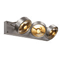 SLV Spot KALU CW triple GU10 IP20, aluminium bross� gradable