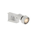 Spot PURI 1 avec anneau d�coratif GU10, blanche