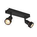 Spot PURI 2 avec anneau d�coratif GU10 IP20, noir