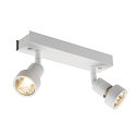 SLV Spot PURI 2 avec anneau d�coratif GU10 IP20, blanche