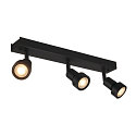 Spot PURI 3 avec anneau d�coratif GU10, noir 