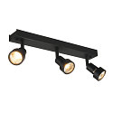 Spot PURI 3 avec anneau d�coratif GU10, noir 