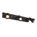 Spot PURI 3 avec anneau d�coratif GU10, noir 