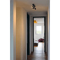 Spot PURI 3 avec anneau d�coratif GU10, noir 
