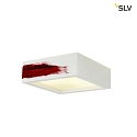 SLV Plaster Ceiling luminaire GL 104 E27, rectangular, white plaster