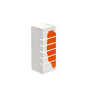 SLV Plaster Wall luminaire GL 100 SLOT, rectangular, white plaster, E14