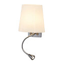 SLV Wall luminaire COUPA FLEXLED Chrom/white LED warmwhite