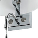 SLV Wall luminaire COUPA FLEXLED Chrom/white LED warmwhite