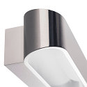 SLV Luminaire mural ASSO 300 haut bas, ovale IP20, aluminium bross� gradable