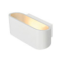 Luminaire mural OSSA 180 haut bas, ovale R7s IP20, blanche gradable