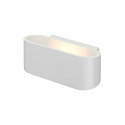 SLV Luminaire mural OSSA 180 haut bas, ovale R7s IP20, blanche gradable