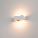 SLV Luminaire mural OSSA 180 haut bas, ovale R7s IP20, blanche gradable