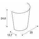 SLV Luminaire mural BASKET E27, satiné, Gris argent