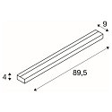 SLV LED Wall luminaire SEDO LED 21, square, 22W, SMD LED, 3000K, glass satined, alu brushed