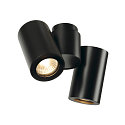 Spot ENOLA B DOUBLE � 2 flammes GU10 IP20, blanche gradable