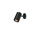 Wall-/Ceiling spot  ENOLA B SINGLE SPOT, 1-head, GU10 QPAR51, rotatable, swivelling, aluminium, black