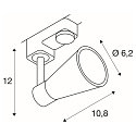 SLV 3-Phase-Spot AVO, GU10, incl. 3-Phase-adaptor, white