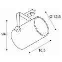 Projecteur triphas� PARA CONE 14 GU10, blanche