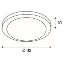 SLV Applique et plafonnier MELAN E27, aluminium bross�
