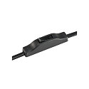 SLV Lampe de table FENDA II TRIPOD BASIS avec interrupteur, sans abat-jour E27 IP20, noir 