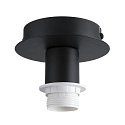 SLV Rosace de plafond pour FENDA sans abat-jour, noir 
