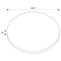 SLV FENDA Shade-Cover / Diffuser for Ceiling-/ Pendant luminaire, for � 30cm, Acrylic glass white