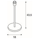Table lamp FENDA BASE I,E27 max. 60W, shade excl., black