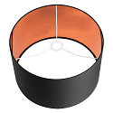 SLV Abat-jour FENDA � 45.5CM plat, cylindrique, cuivre, noir 