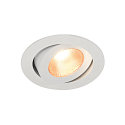 SLV Lumi�re encastr�e CONTONE ROUND pivotant, blanche gradable
