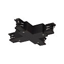 Connecteur en X triphas� S-TRACK ON/OFF version pour montage en surface, commutable, noir