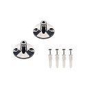Support mural TENSEO 2 pi�ces, court chrome
