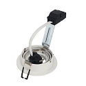 SLV Lumière encastrée PIREQ QPAR51 ROUND DOWNLIGHT pivotant, rotatif GU10 IP20, blanc mat gradable