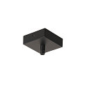 Rosace de plafond pour GLENOS angulaire, avec décharge de traction, noir mat