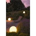 SLV Outdoor luminaire ROTOBALL Ball luminaire, white, E27, with switch, IP44, � 50 cm