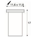 Floor recessed Spot DASAR EXACT GU10 square