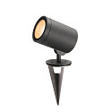 SLV Projecteur d'ext�rieur HELIA SPOT L avec prise de courant, dimmable, pivotant � la cardan IP66, anthrazit gradable