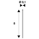 SLV Jeu de vis  M8, acier inoxydable
