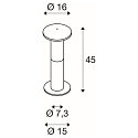SLV Lampadaire d�ext�rieur ALPA MUSHROOM E27 IP55, gris, opale