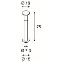 SLV Lampadaire d'ext�rieur ALPA MUSHROOM 75 E27 IP55, anthrazit