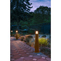 SLV Lampadaire d�ext�rieur RUSTY� ROUND 70 grand, rond E27 IP55, rouille gradable