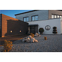 Luminaire mural d'ext�rieur BULAN GRID rond E27 IP44, blanche