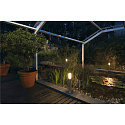 SLV Lampadaire d�ext�rieur BIG NAILS cylindrique, court, avec diffuseur E27 IP44, acier inoxydable gradable