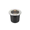 SLV Projecteur encastr� DASAR ES111 rond GU10 IP67, acier inoxydable, noir 