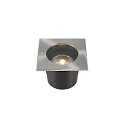 SLV Projecteur encastr� DASAR ES111 angulaire GU10 IP67, acier inoxydable, noir 