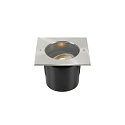 SLV Projecteur encastr� DASAR ES111 angulaire GU10 IP67, acier inoxydable, noir 