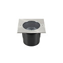 SLV Projecteur encastr� DASAR ES111 angulaire GU10 IP67, acier inoxydable, noir 