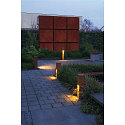 SLV Outdoor Floorlamp RUSTY SLOT 50, IP44, height 50cm, E27 TC-DSE max. 11W, FeCSi steel rust color