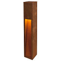 SLV Outdoor Floorlamp RUSTY SLOT 80, IP44, height 80cm, E27 TC-DSE max. 11W, FeCSi steel rust color