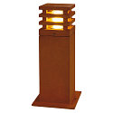 Outdoor Floorlamp RUSTY SQUARE 40, IP55, 40 x 12 x 12cm, E27 TC-DSE, FeCSi steel rust color