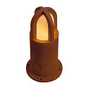 SLV Lampadaire d�ext�rieur RUSTY� CONE 40 petit, rond E27 IP54, rouille gradable